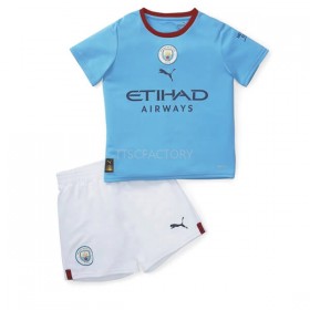 Koszulka Manchester City Dziecięcy Domowe Stroje Piłkarskie 2022/23 Krótki Rękaw
